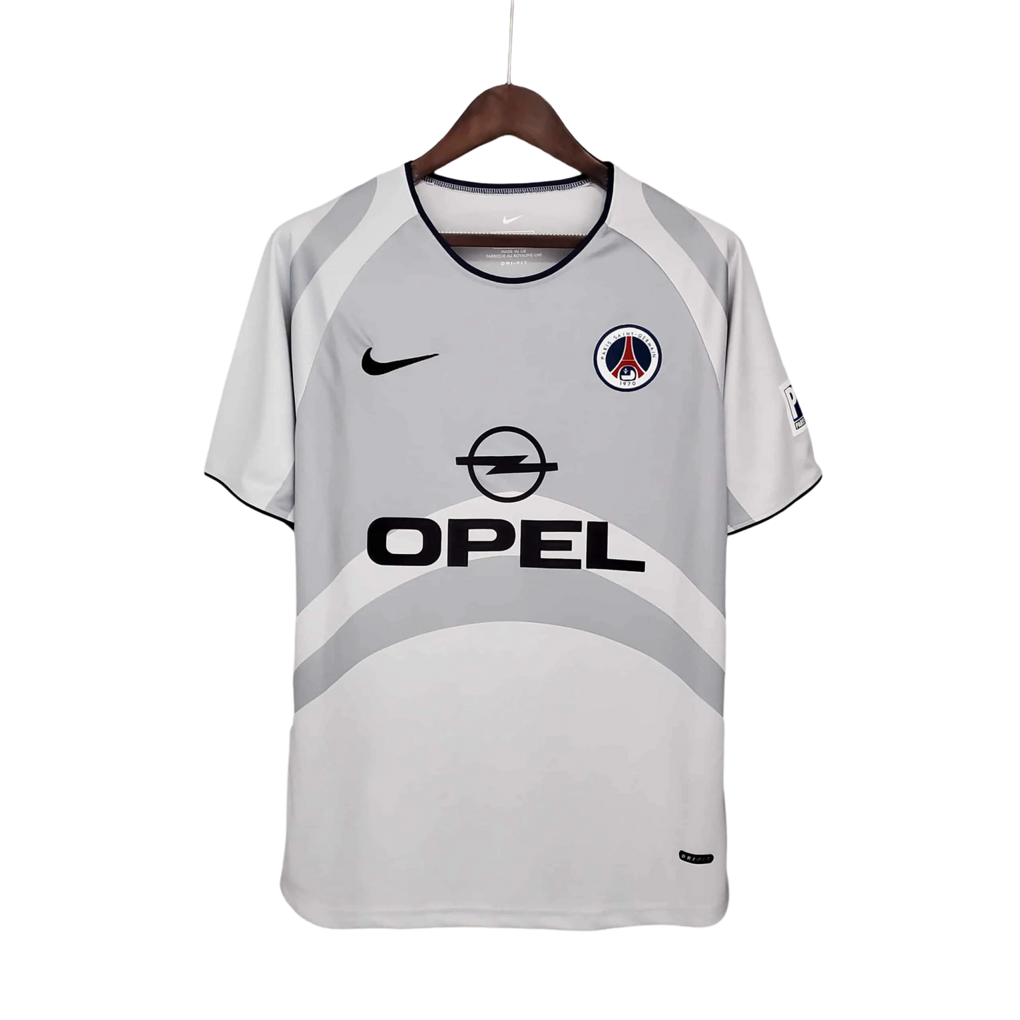 2001/2002 PARIS SAINT GERMAIN OPEL - Away grey Retro Jersey - GovintageJersey