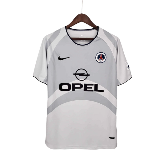 2001/2002 PARIS SAINT GERMAIN OPEL - Away grey Retro Jersey - GovintageJersey