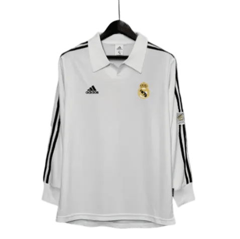 2001/2002 Real Madrid - Home Retro kit - Long Sleeve - GovintageJersey