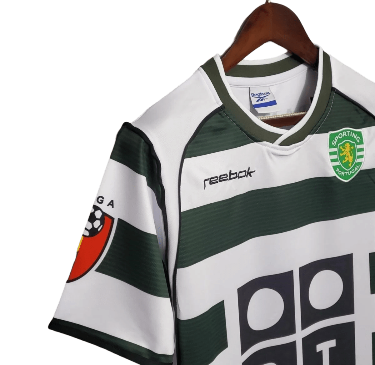 2001/2002 Sporting Lisbon Portugal TELECOM - PT Home Retro Jersey - GovintageJersey