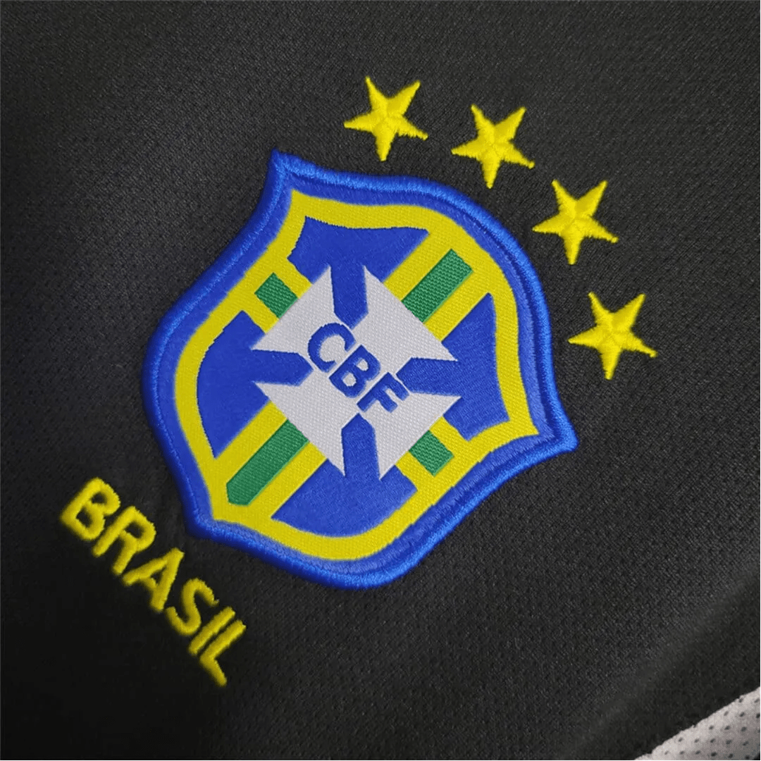 2002 Brazil - goalkeeper dark Black Retro Kit - GovintageJersey