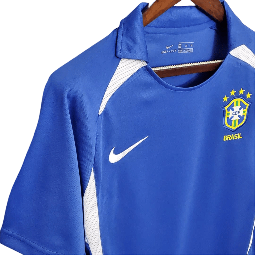 2002 Brazil World Cup Away Retro Kit - ClassicKits433 - GovintageJersey