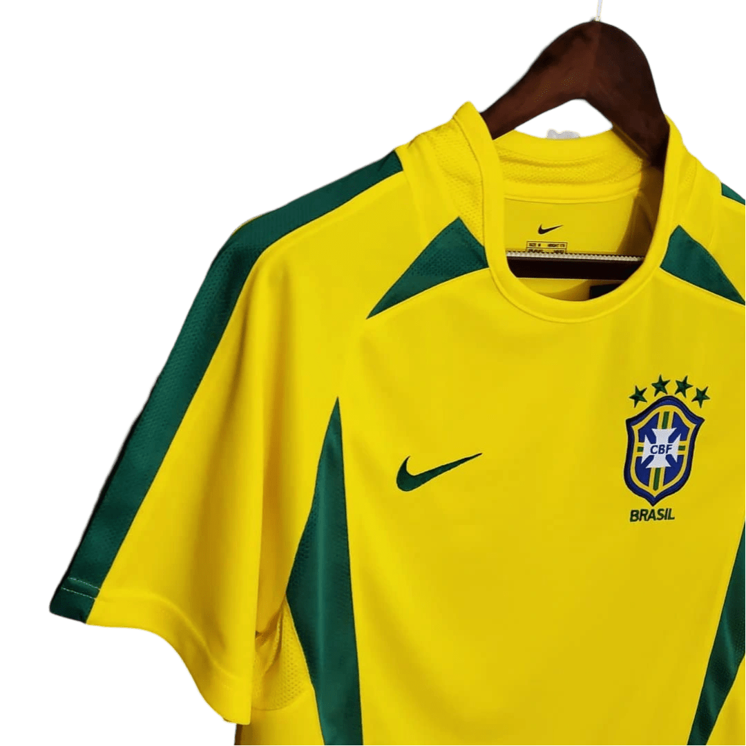 2002 Brazil World Cup Home Retro Kit - ClassicKits433 - GovintageJersey