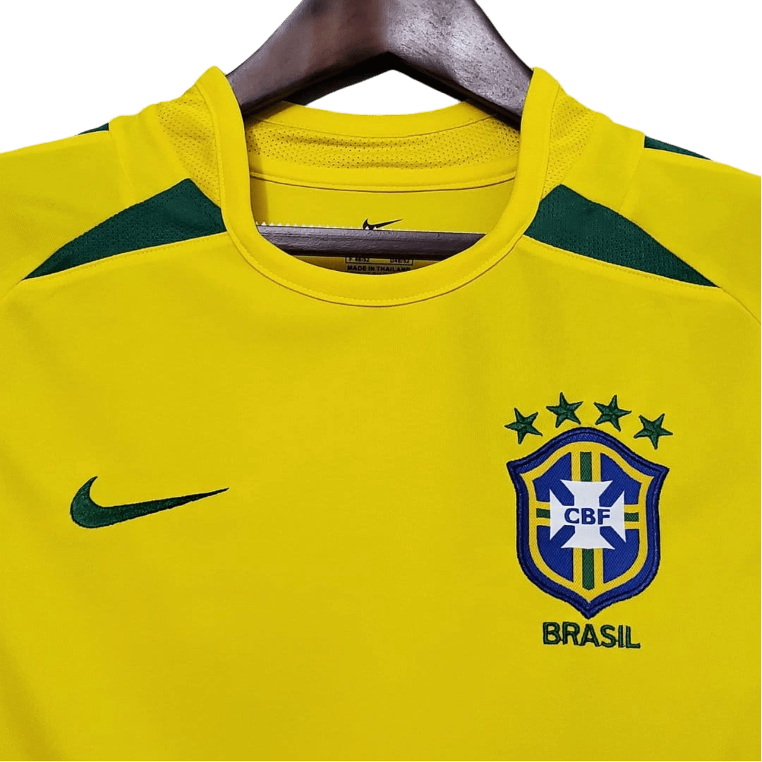 2002 Brazil World Cup Home Retro Kit - ClassicKits433 - GovintageJersey