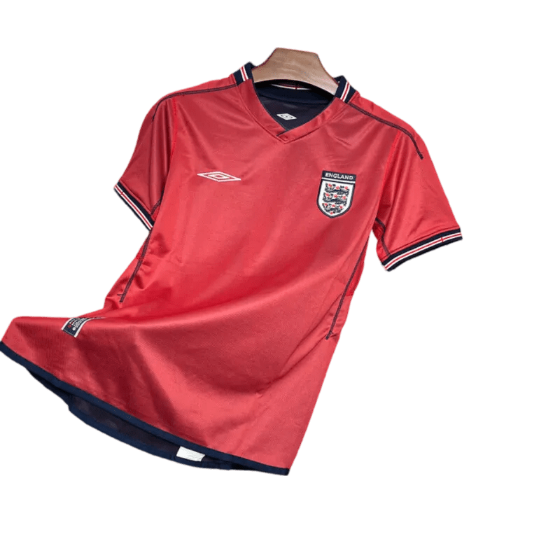 2002 England - Away Red Retro Kit - GovintageJersey