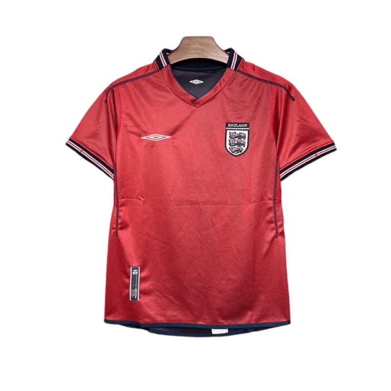 2002 England - Away Red Retro Kit - GovintageJersey