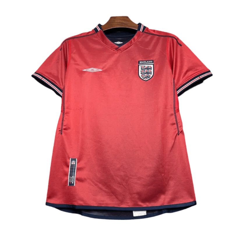 2002 England - Away Red Retro Kit - GovintageJersey