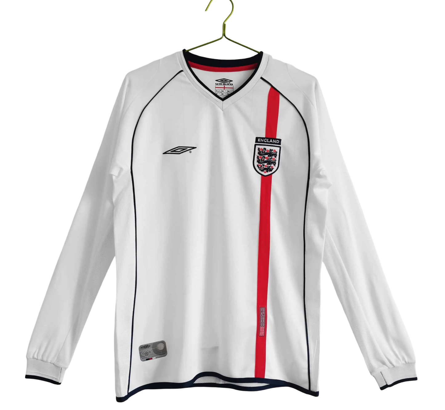 2002 England - Home Retro Kit - Long Sleeves - GovintageJersey