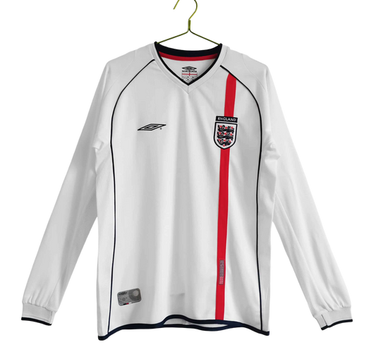 2002 England - Home Retro Kit - Long Sleeves - GovintageJersey