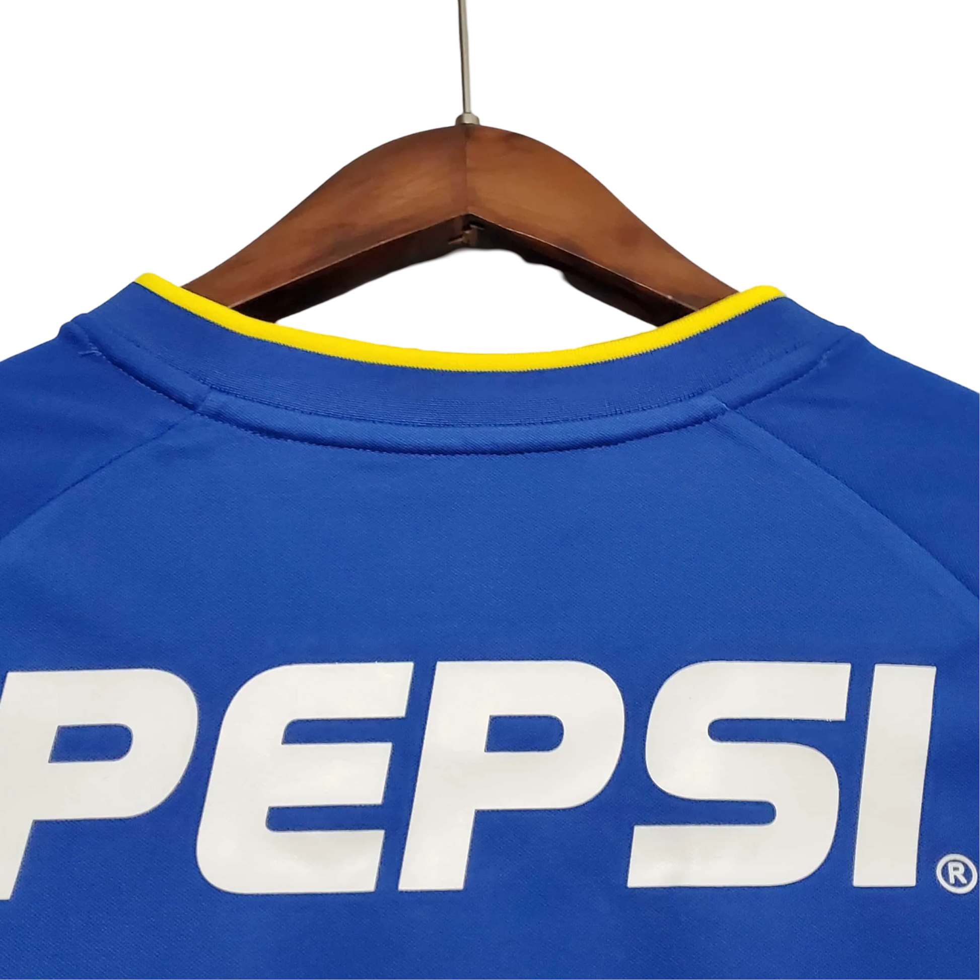 Boca Juniors Visitante Camiseta de Fútbol 2003 - 2004. Sponsored by Pepsi Boca Juniors Visitante Camiseta de Fútbol 2003 - 2004. Sponsored by Pepsi