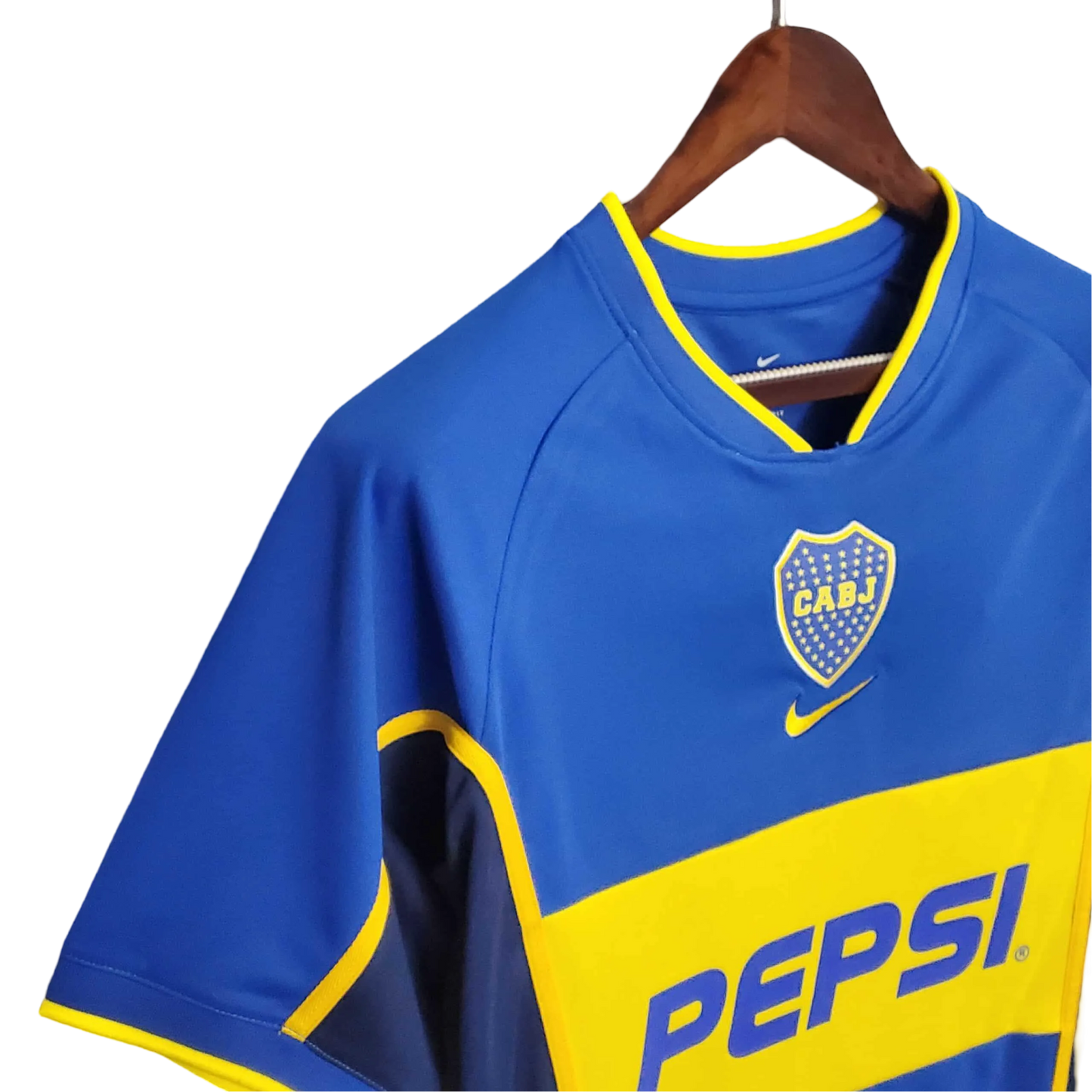 2002/2003 Boca Juniors PEPSI Home Retro Jersey - GovintageJersey