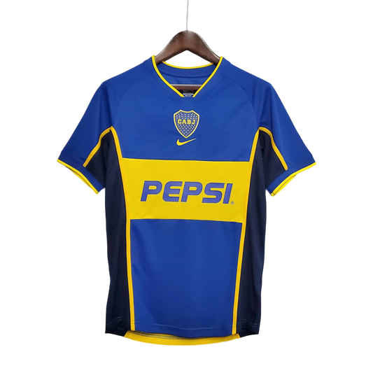 2002/2003 Boca Juniors PEPSI Home Retro Jersey - GovintageJersey