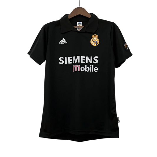 2002/2003 Real Madrid Siemens Mobile Black Retro Kit - ClassicKits433 - GovintageJersey