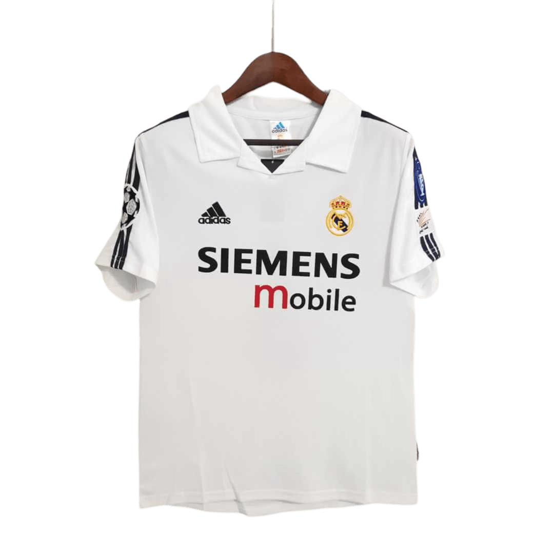 2002/2003 Real Madrid Zidane Siemens Mobile White Retro Kit - ClassicKits433 - GovintageJersey