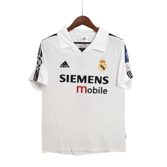 2002/2003 Real Madrid Zidane Siemens Mobile White Retro Kit - ClassicKits433 - GovintageJersey