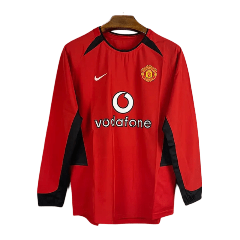 2002/2004 Manchester United vodafone - Home Retro Kit – Long Sleeve - ClassicKits433 - GovintageJersey