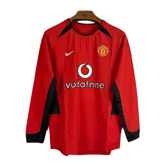 2002/2004 Manchester United vodafone - Home Retro Kit – Long Sleeve - ClassicKits433 - GovintageJersey