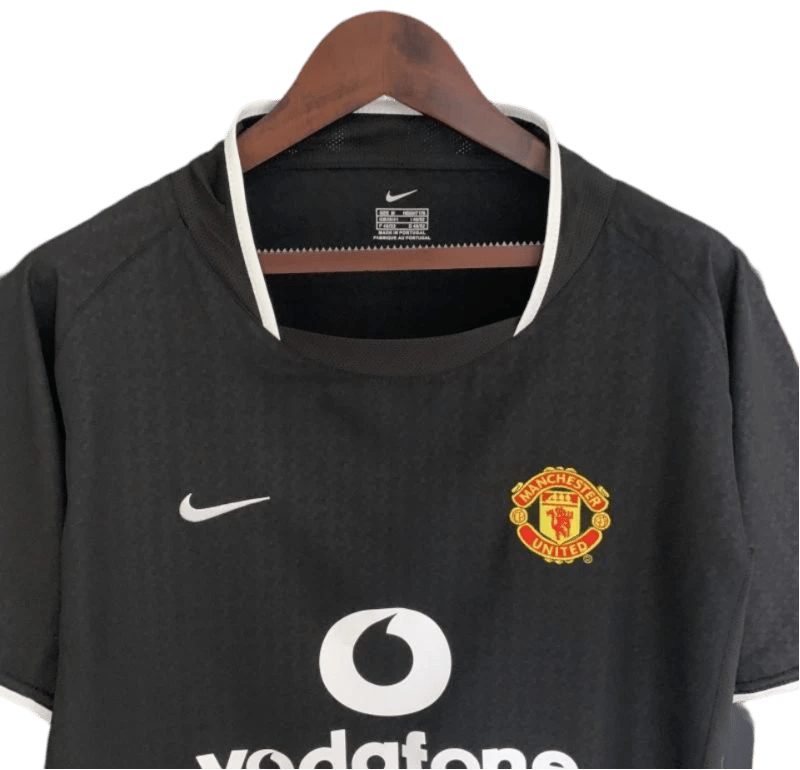 2003/2004 Manchester United Vodafone - Black Away Retro Kit - ClassicKits433 - GovintageJersey