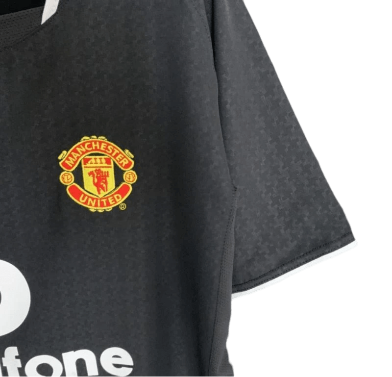 2003/2004 Manchester United Vodafone - Black Away Retro Kit - ClassicKits433 - GovintageJersey