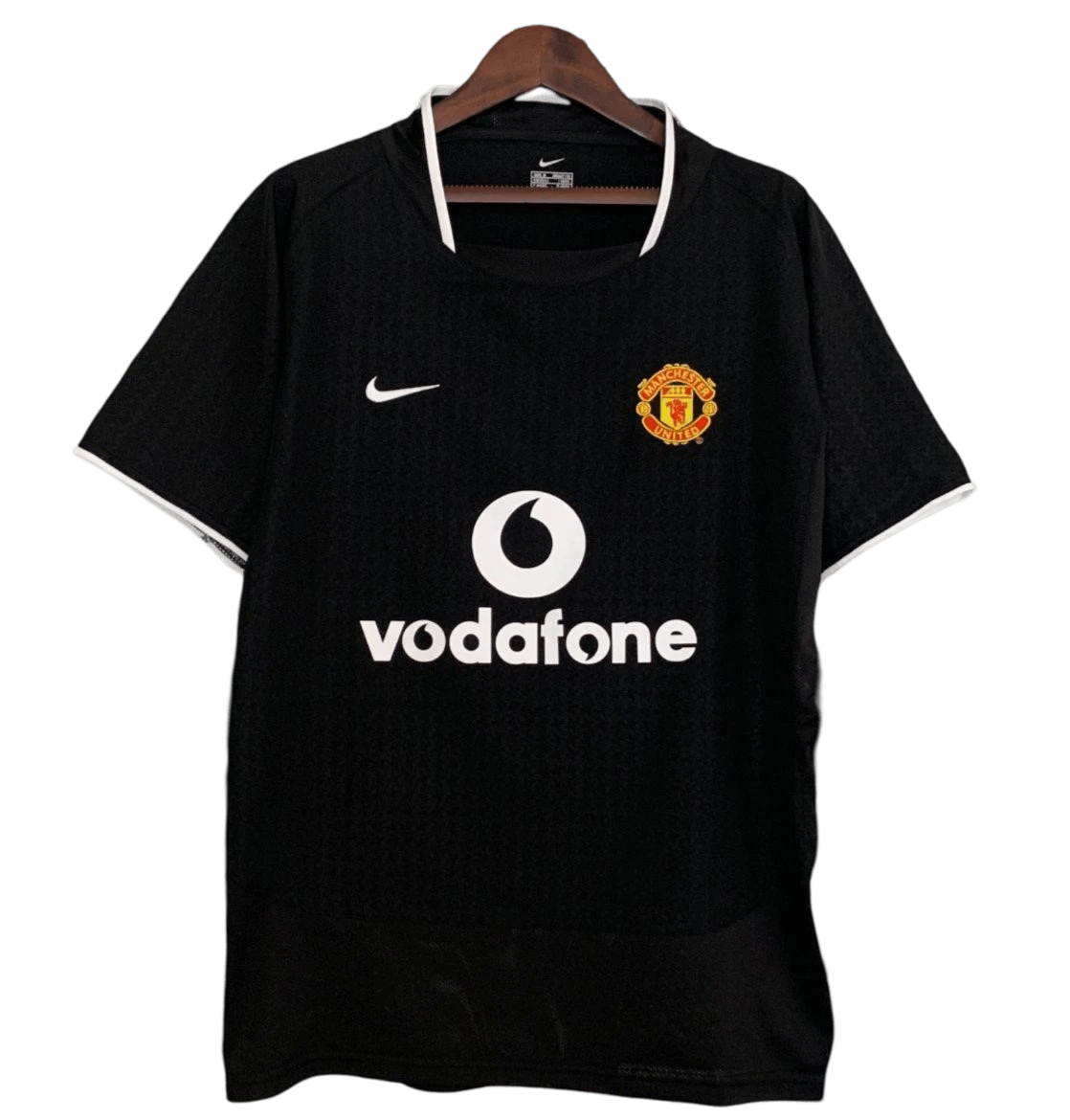 2003/2004 Manchester United Vodafone - Black Away Retro Kit - ClassicKits433 - GovintageJersey