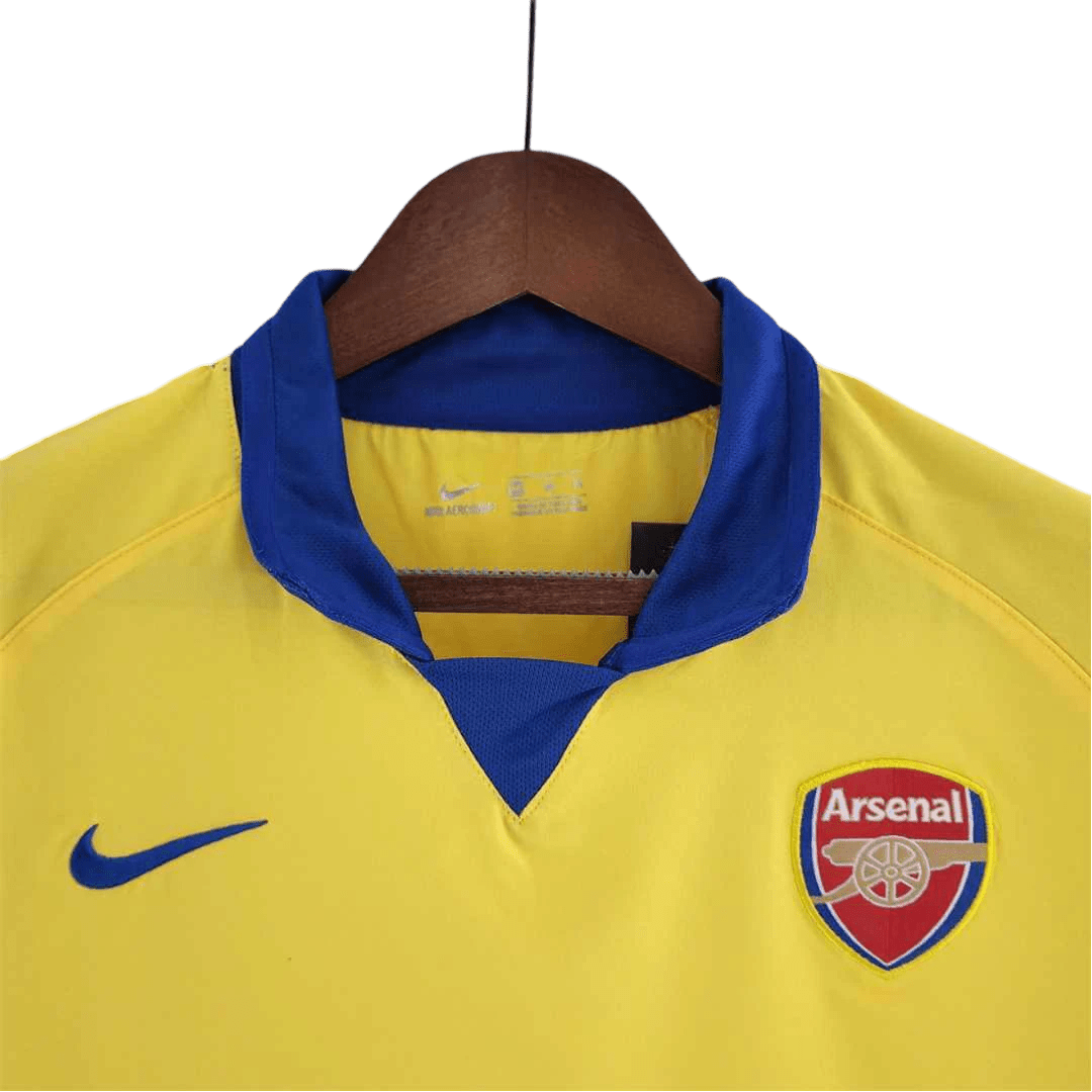 2003/2005 Arsenal Sponsor O2 Yellow Away Retro Kit - ClassicKits433 - GovintageJersey