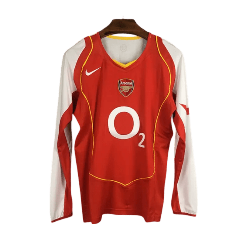 2004/2005 Arsenal O2 Home Retro Kit – Long Sleeve - ClassicKits433 - GovintageJersey