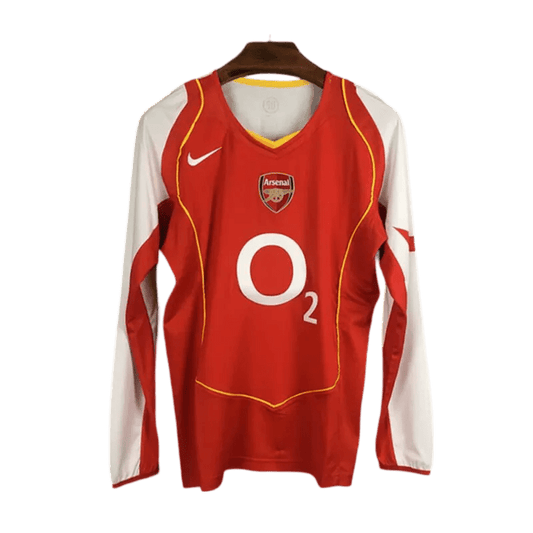 2004/2005 Arsenal O2 Home Retro Kit – Long Sleeve - ClassicKits433 - GovintageJersey