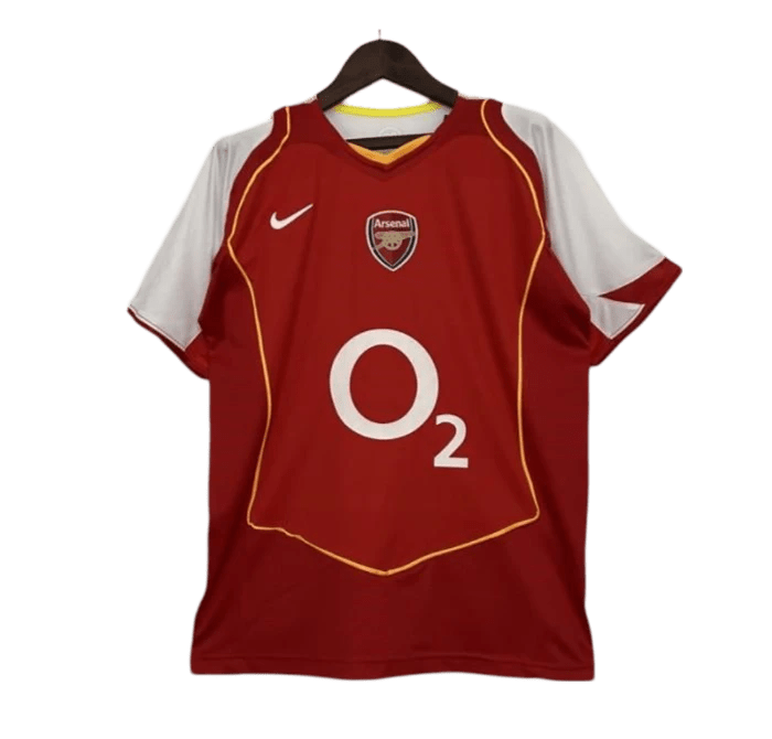 2004/2005 Arsenal Sponsor O2 Home Retro Kit - ClassicKits433 - GovintageJersey