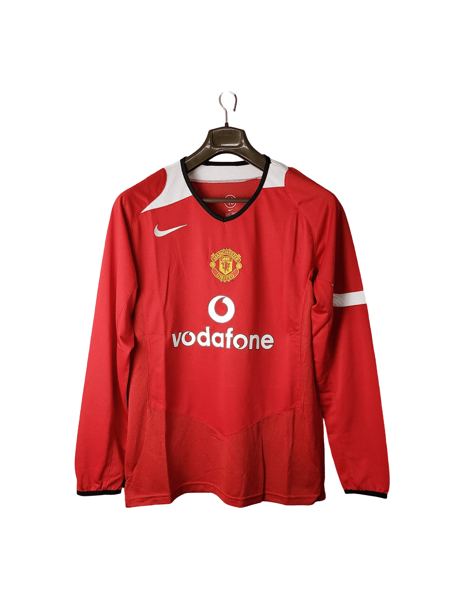 2004/2006 Manchester United vodafone - Home Retro Kit – Long Sleeves - ClassicKits433 - GovintageJersey