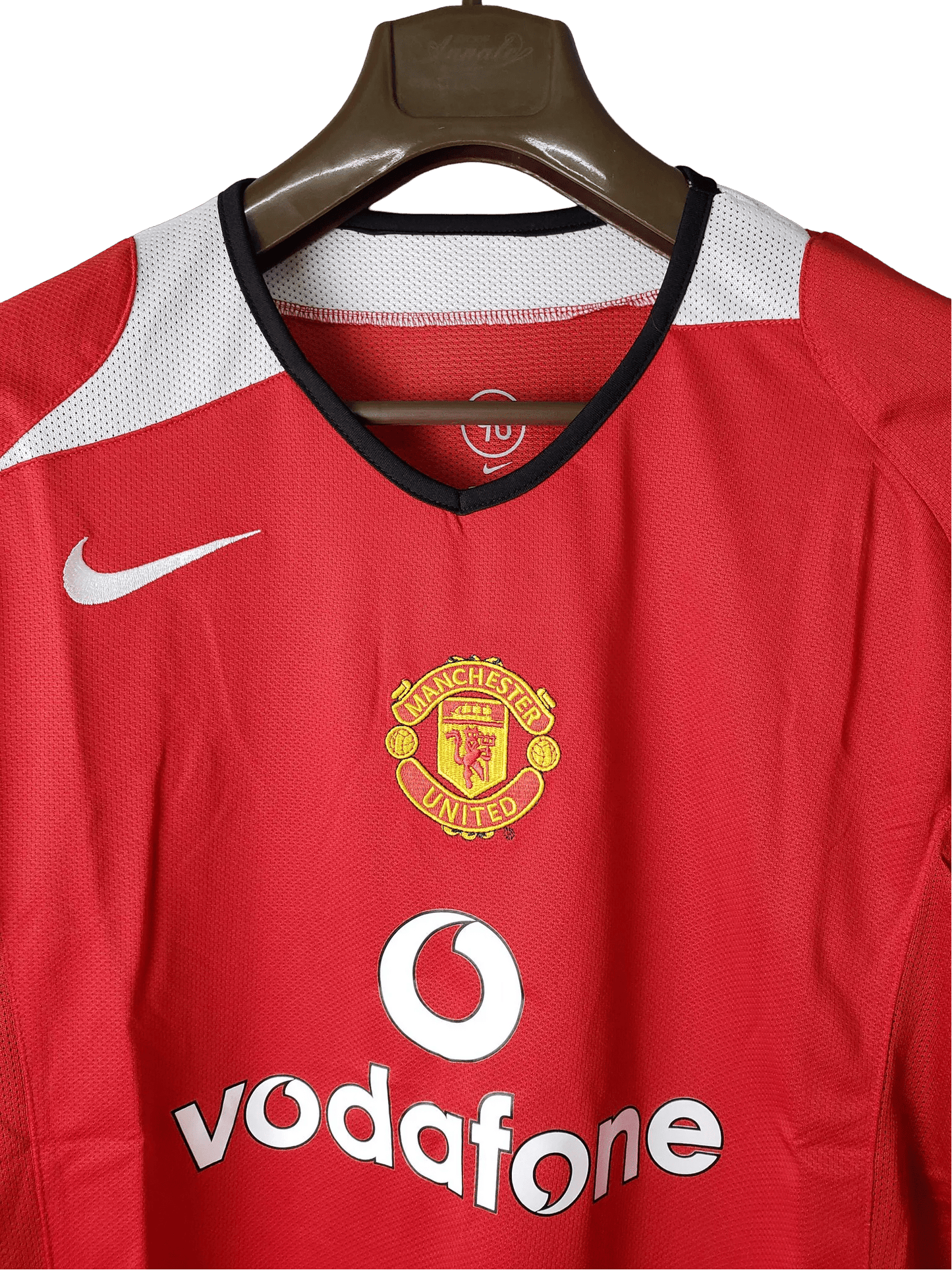 2004/2006 Manchester United vodafone - Home Retro Kit – Long Sleeves - ClassicKits433 - GovintageJersey