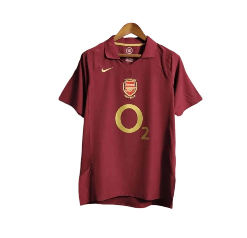 2005/2006 Arsenal Sponsor O2 Home Retro Kit - ClassicKits433 - GovintageJersey