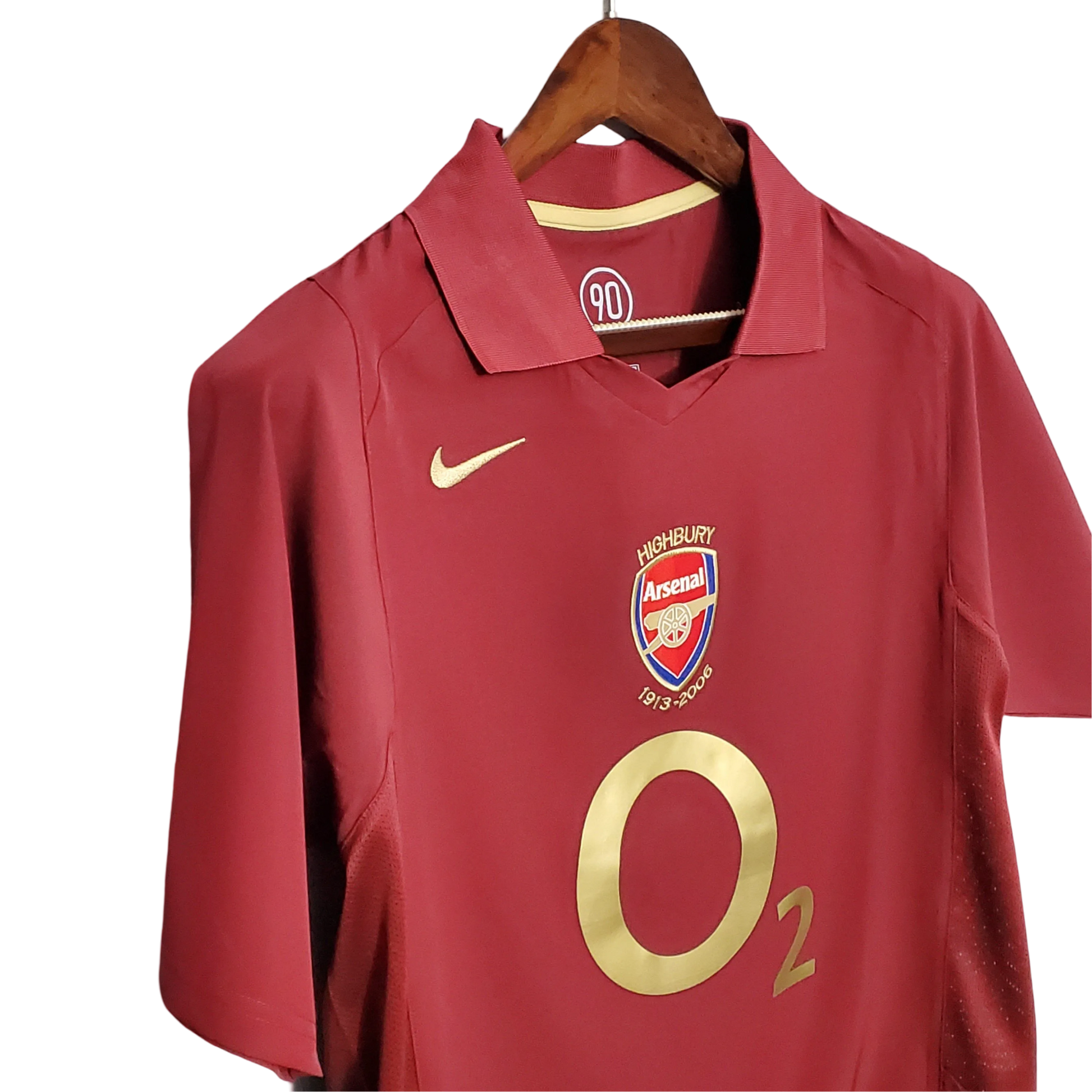 2005/2006 Arsenal Sponsor O2 Home Retro Kit - ClassicKits433 - GovintageJersey