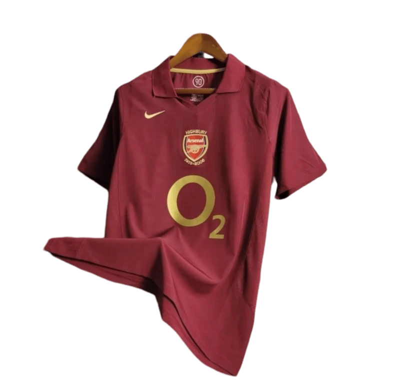 2005/2006 Arsenal Sponsor O2 Home Retro Kit - ClassicKits433 - GovintageJersey