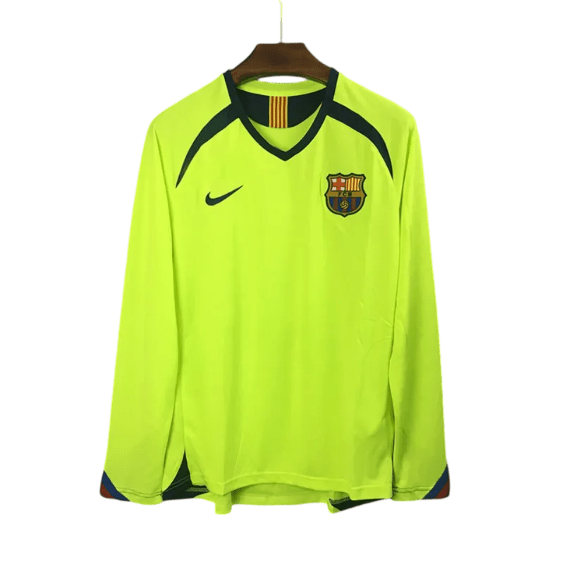 2005/2006 FC Barcelona - Away Retro Kit - Long Sleeves - ClassicKits433 - GovintageJersey