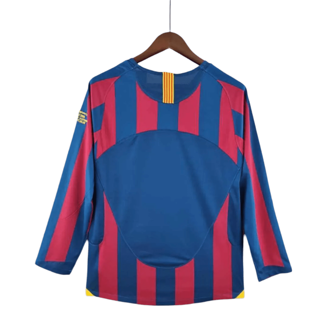 2005/2006 FC Barcelona - Home Kit - Long Sleeves - GovintageJersey