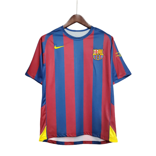 2005/2006 FC Barcelona Home Retro Kit - ClassicKits433 - GovintageJersey