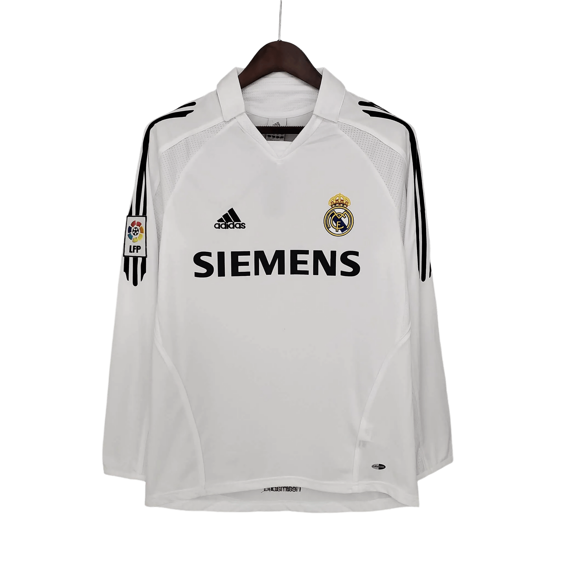 2005/2006 Real Madrid SIEMENS - Home Retro Kit - Long Sleeves - GovintageJersey