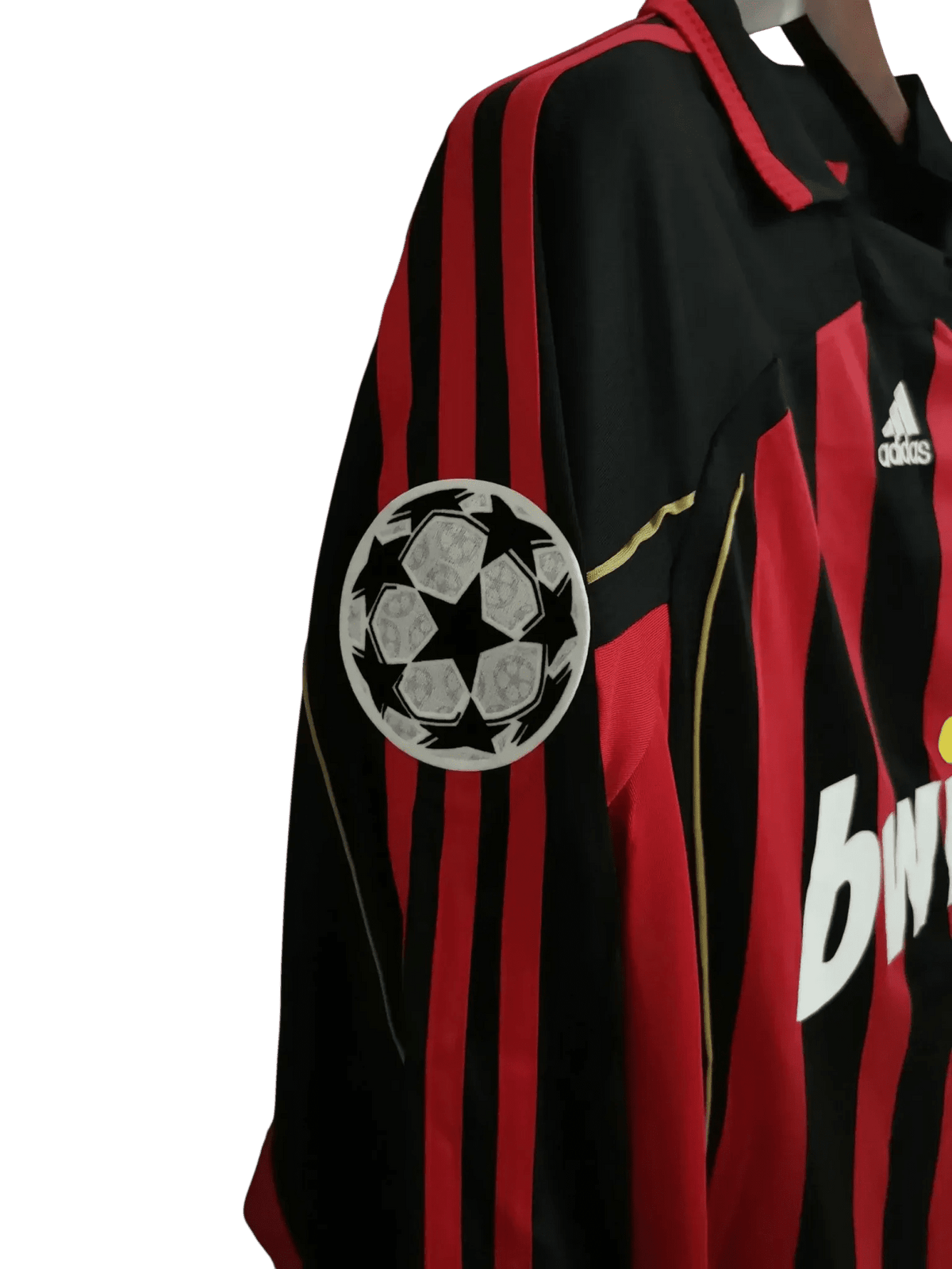 2006/2007 AC Milan Retro Kit - Bwin Home Edition - Long Sleeves at GoVintageJersey Store