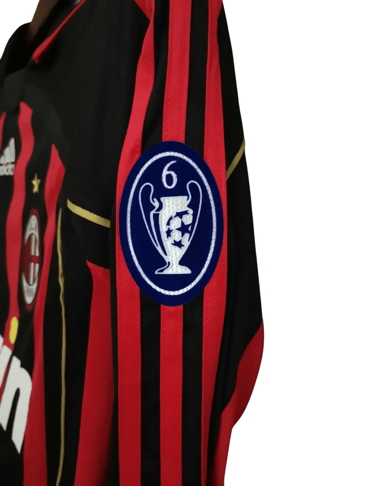 2006/2007 AC Milan Retro Kit - Bwin Home Edition - Long Sleeves at GoVintageJersey Store