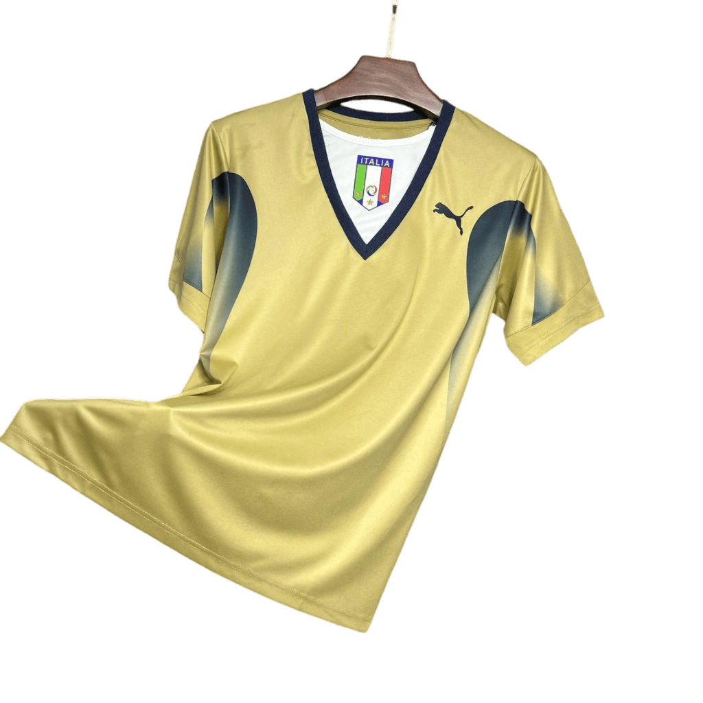 Buffon Kit 2006/2007 Italy Buffon Golden Retro Kit - ClassicKits433 - GovintageJersey