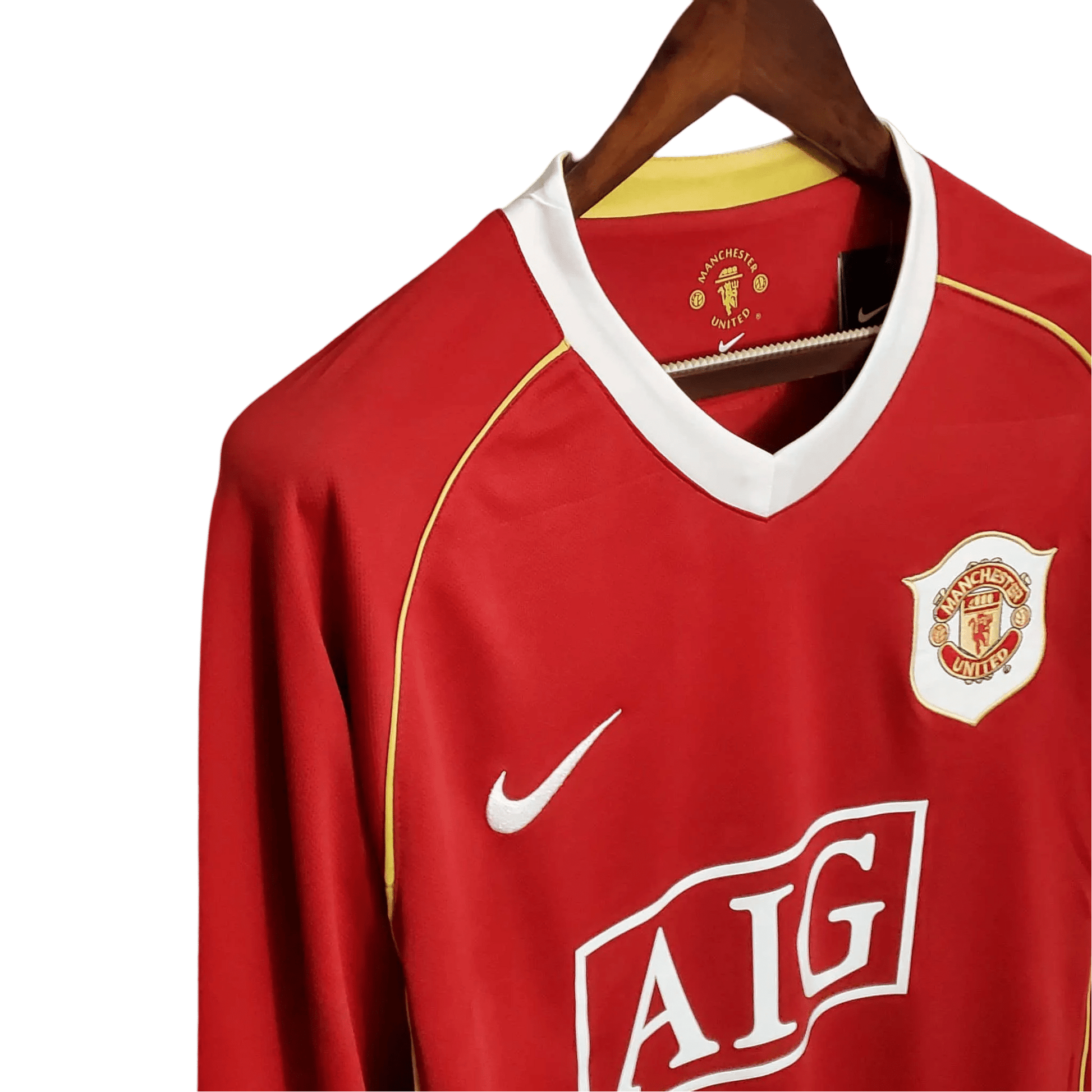 2006/2007 Manchester United AIG - Home Retro Kit – Long Sleeves - ClassicKits433 - GovintageJersey