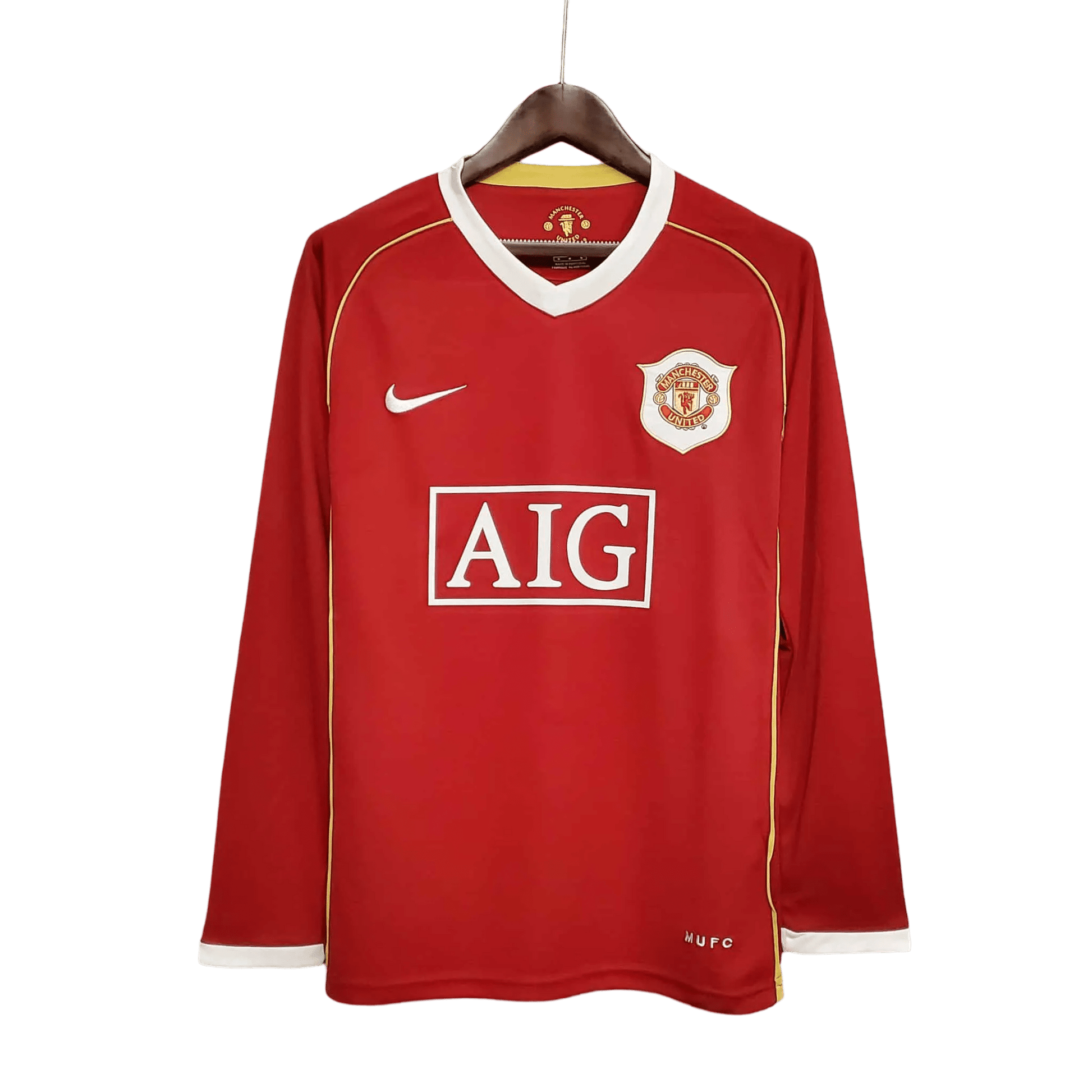 2006/2007 Manchester United AIG - Home Retro Kit – Long Sleeves - ClassicKits433 - GovintageJersey