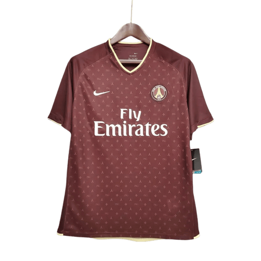 2006/2007 PARIS SAINT GERMAIN Fly Emirates - Away red Retro Jersey - GovintageJersey