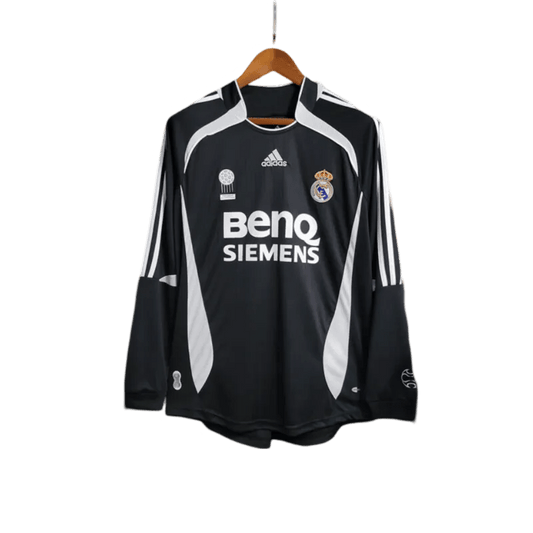 2006/2007 Real Madrid BenQ SIEMENS - Two Guest Retro Kit - long sleeves - GovintageJersey