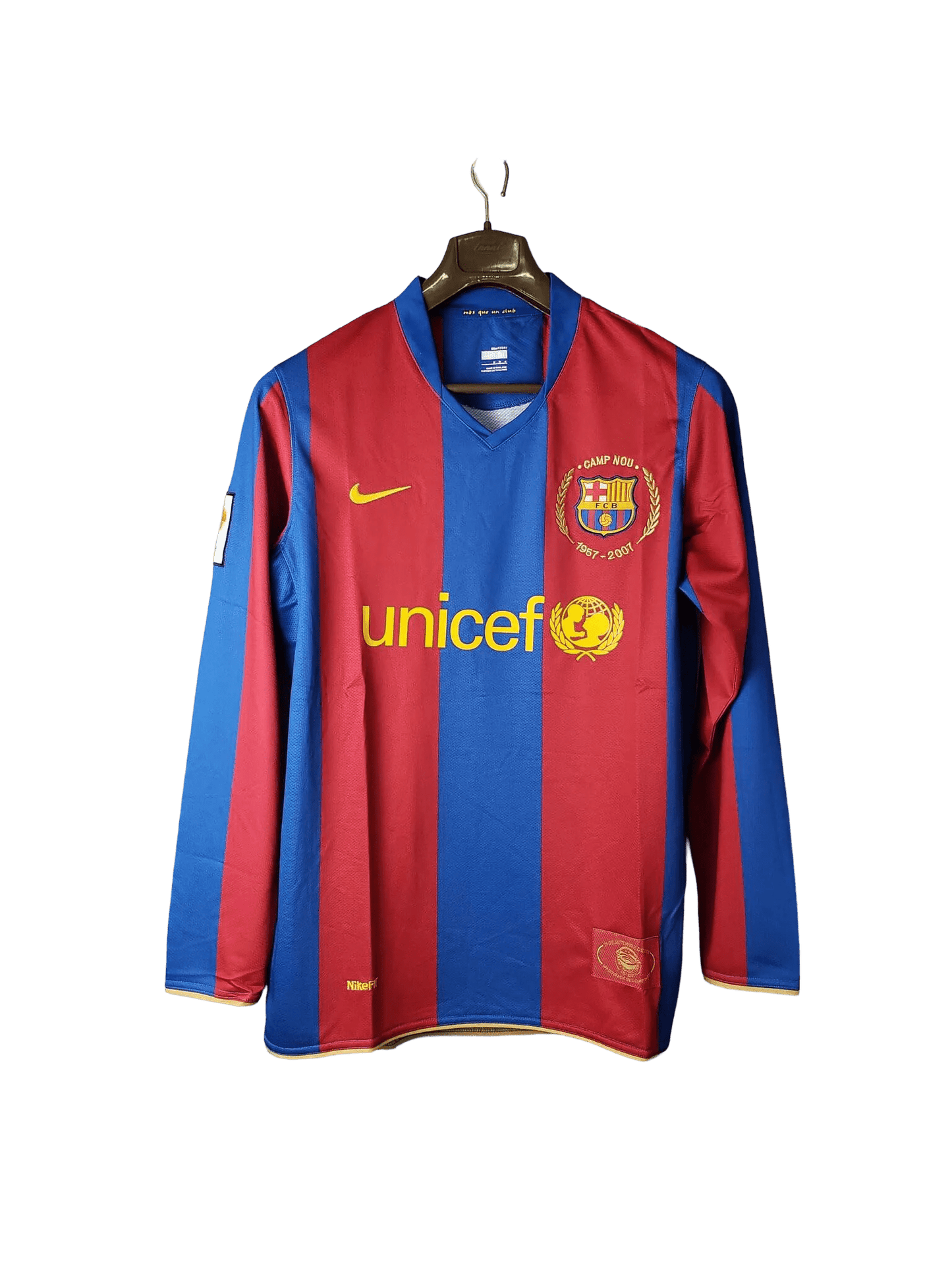 2007/2008 FC Barcelona unicef - Home Retro Kit - Long Sleeves - ClassicKits433 - GovintageJersey