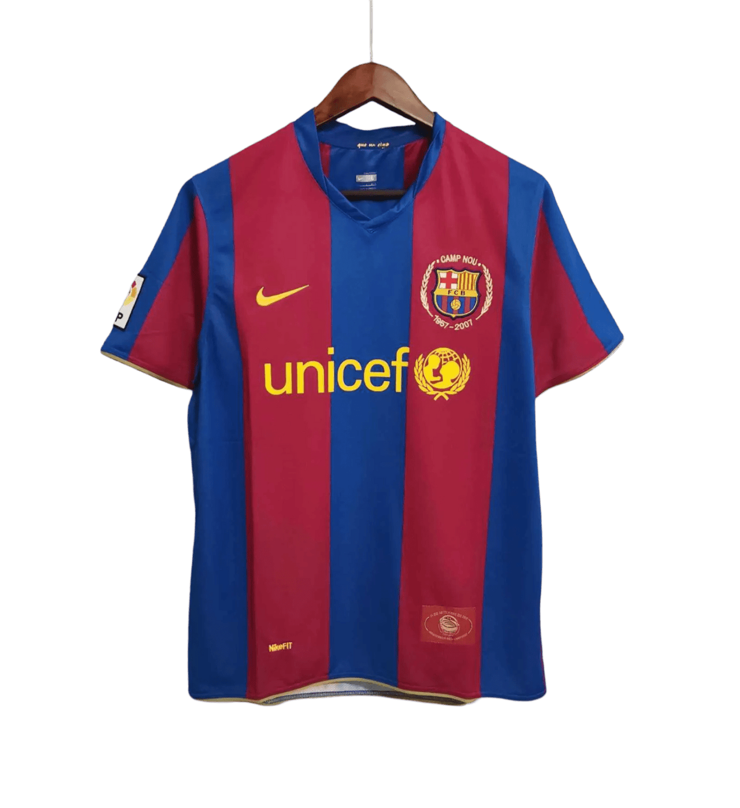 2007/2008 FC Barcelona unicef - Home Retro Kit - Short Sleeves - ClassicKits433 - GovintageJersey