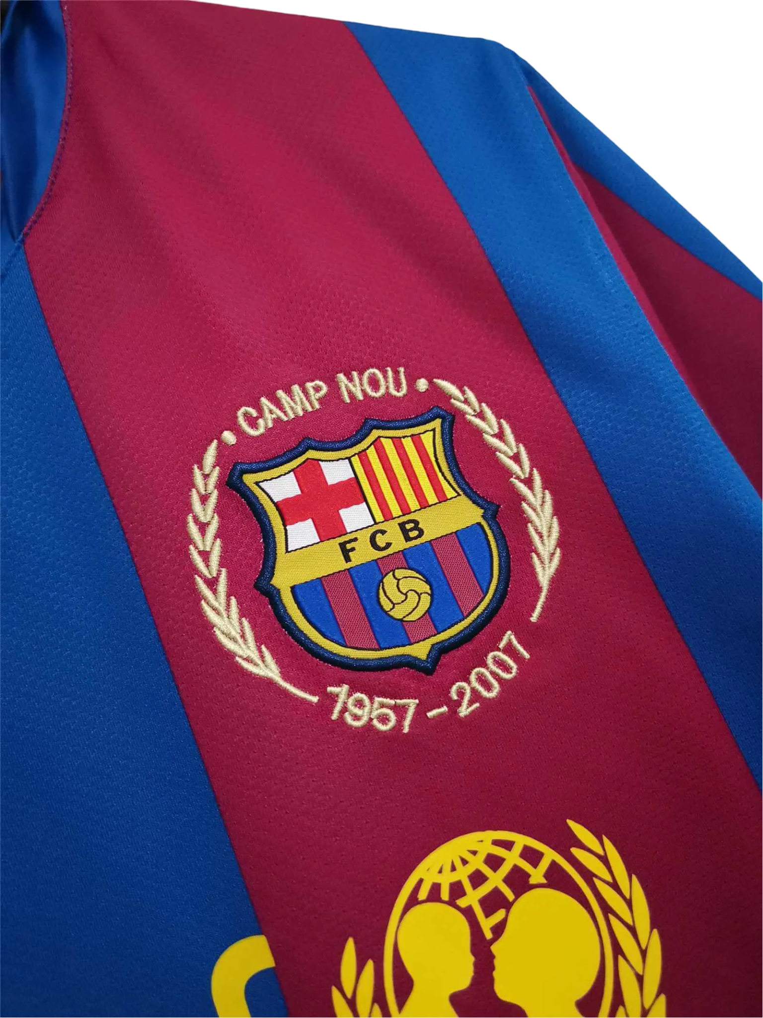 2007/2008 FC Barcelona unicef - Home Retro Kit - Short Sleeves - ClassicKits433 - GovintageJersey