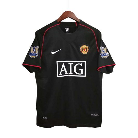 2007/2008 Manchester United AIG - Black Away Retro kit - ClassicKits433 - GovintageJersey