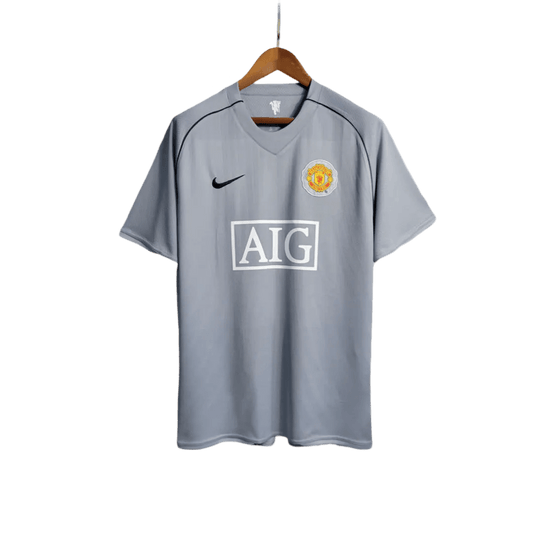 2007/2008 Manchester United AIG - Home Gray goalkeeper Retro Kit - ClassicKits433 - GovintageJersey