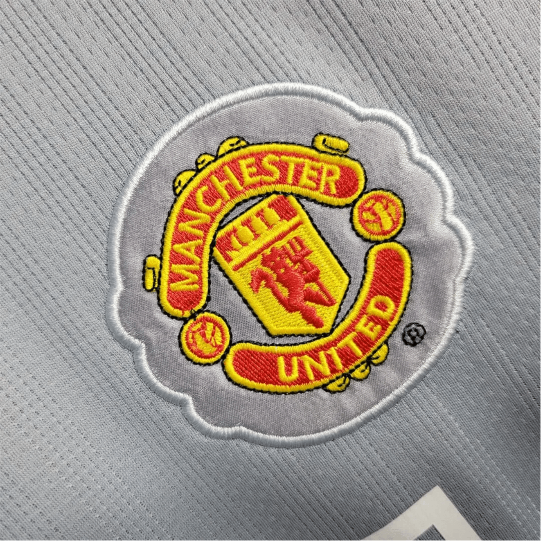 2007/2008 Manchester United AIG - Home Gray goalkeeper Retro Kit – Long Sleeve - ClassicKits433 - GovintageJersey